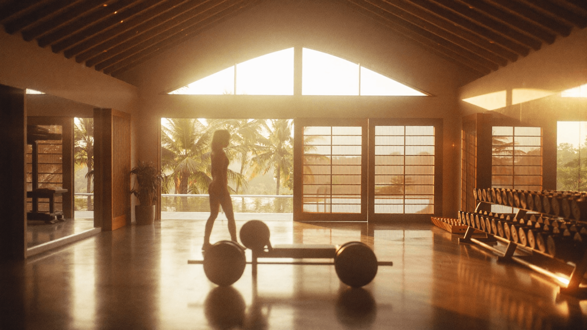 A bright tropical training gym in Koh Samui